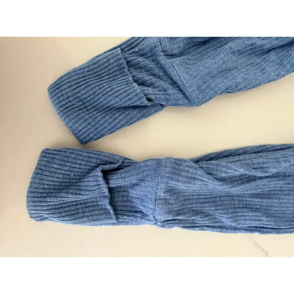 Little Sleepies hazel ribbed crescent zippy